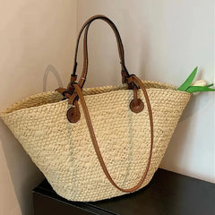 Handmade Women's Handbags big Woven Female Shoulder Bag Summer Straw Beach Bags Shopper Baskets Bohemian Rattan Tote Bag