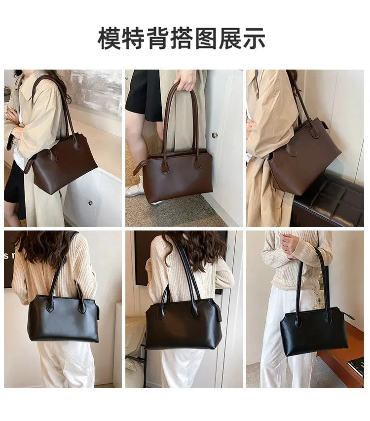 Shoulder Bag 2024 New Underarm Casual Bag Summer Simple Day Temperament Fashion Crossbody Bag Bolsa crossbody de gran capacidad