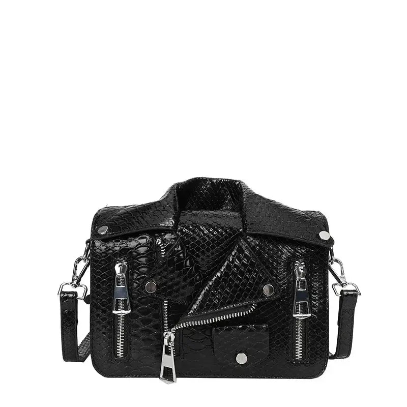Shoulder Bag Tote 2025 Trend Lapel Jacket Women's Bag  Purse Fashion Rivets Zipper Female Crossbody Bag Luxury Handbag