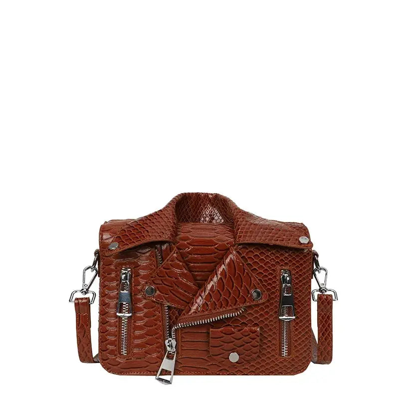 Shoulder Bag Tote 2025 Trend Lapel Jacket Women's Bag  Purse Fashion Rivets Zipper Female Crossbody Bag Luxury Handbag